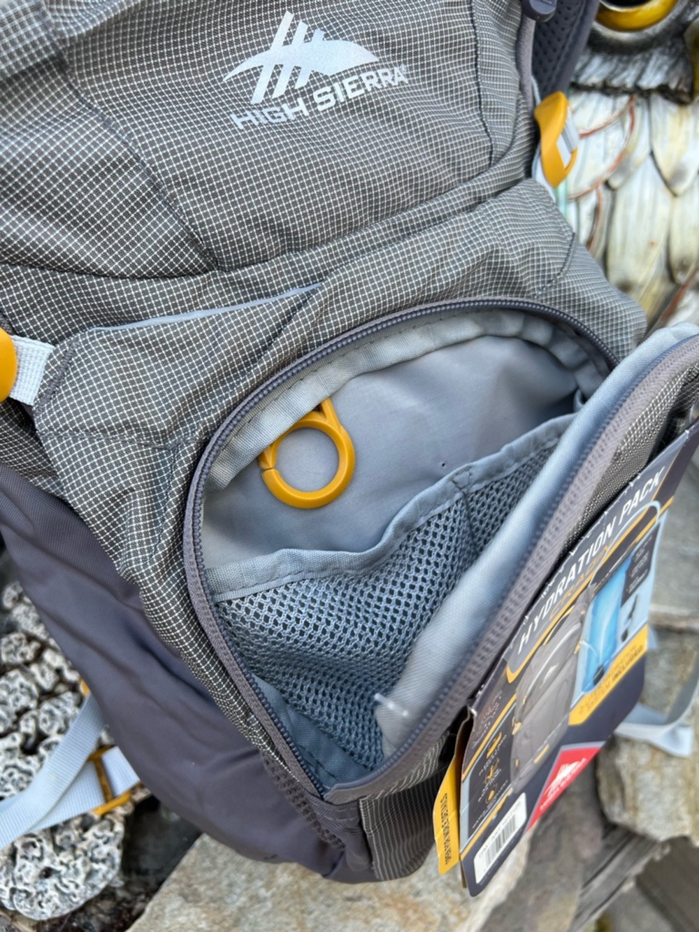 Custom 1 of 1 Bee Patch High Sierra 12L Hydration Backpack with 2L Reservoir. - Picture 8 of 13